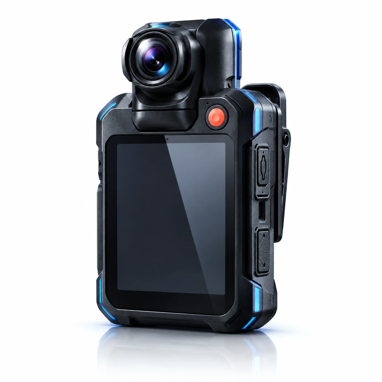 Reveal K7 body-worn camera – engineering product illustration